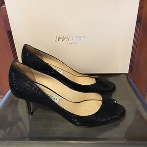 JIMMY CHOO Isabel Peep Toe Pump